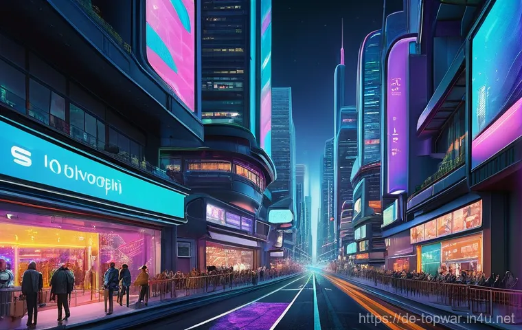top war 미션 보상 활용법 - **Prompt:** A bustling, vibrant futuristic city at twilight, with sleek, towering skyscrapers made o...